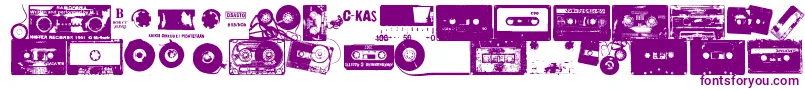 Ckas Font – Purple Fonts on White Background