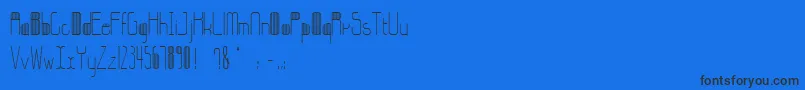 StripesBettyzhang Font – Black Fonts on Blue Background