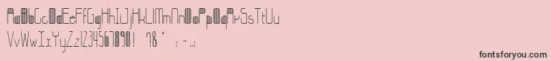 StripesBettyzhang Font – Black Fonts on Pink Background