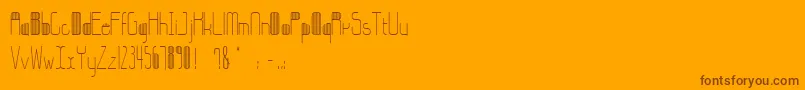StripesBettyzhang Font – Brown Fonts on Orange Background