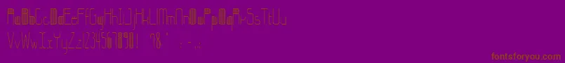 StripesBettyzhang Font – Brown Fonts on Purple Background