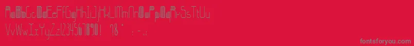 StripesBettyzhang Font – Gray Fonts on Red Background