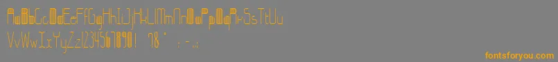 StripesBettyzhang Font – Orange Fonts on Gray Background