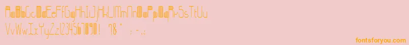 StripesBettyzhang Font – Orange Fonts on Pink Background