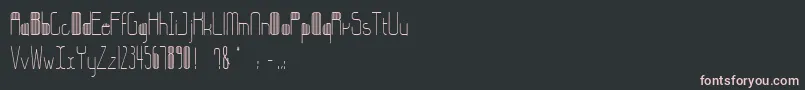 StripesBettyzhang Font – Pink Fonts on Black Background