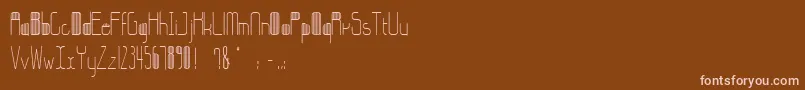 StripesBettyzhang Font – Pink Fonts on Brown Background