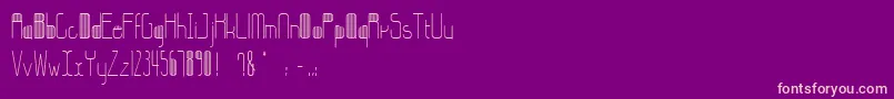 StripesBettyzhang Font – Pink Fonts on Purple Background