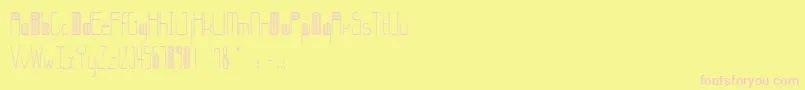 StripesBettyzhang Font – Pink Fonts on Yellow Background