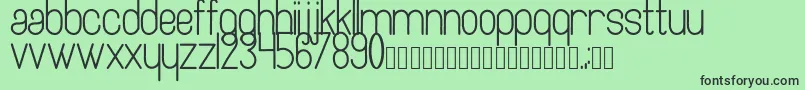 Artesana Font – Black Fonts on Green Background