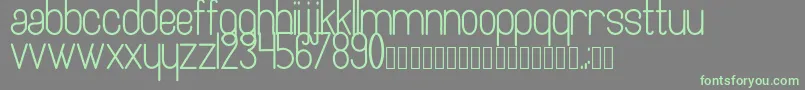Artesana Font – Green Fonts on Gray Background