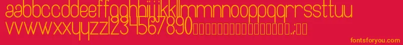Artesana Font – Orange Fonts on Red Background