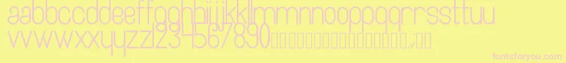Artesana Font – Pink Fonts on Yellow Background