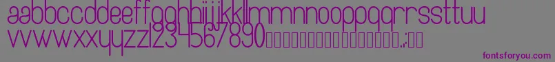 Шрифт Artesana – фиолетовые шрифты на сером фоне
