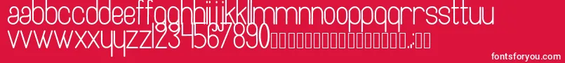 Artesana Font – White Fonts on Red Background