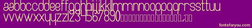Artesana Font – Yellow Fonts on Purple Background