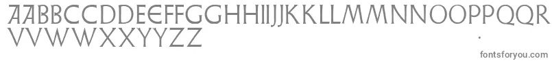 Weiss Lapidar-fontti – harmaat kirjasimet valkoisella taustalla