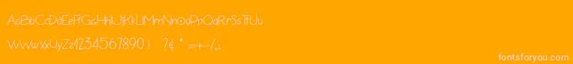 AdventuresOverlanders Font – Pink Fonts on Orange Background