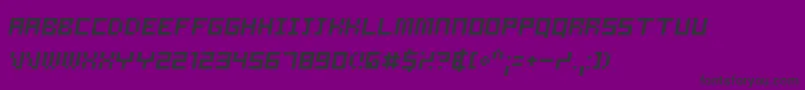 SamsonOblique Font – Black Fonts on Purple Background