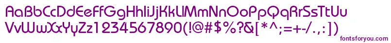BauhauscPlain Font – Purple Fonts on White Background
