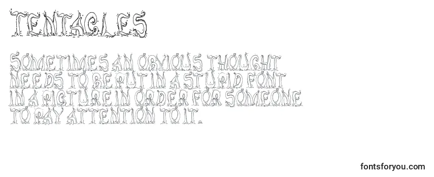 Schriftart Tentacles