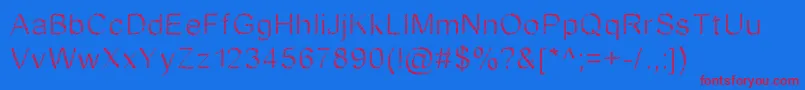 JdFantasyBold Font – Red Fonts on Blue Background