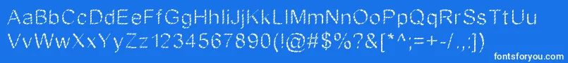 JdFantasyBold Font – White Fonts on Blue Background