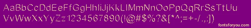 JdFantasyBold Font – Yellow Fonts on Purple Background