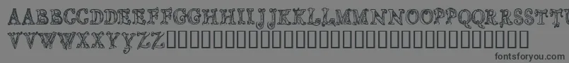 CfsortilegeRegular Font – Black Fonts on Gray Background