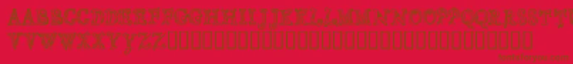 CfsortilegeRegular Font – Brown Fonts on Red Background