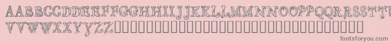 CfsortilegeRegular-Schriftart – Graue Schriften auf rosa Hintergrund
