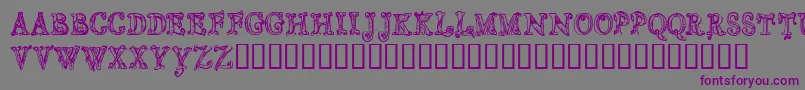 CfsortilegeRegular Font – Purple Fonts on Gray Background