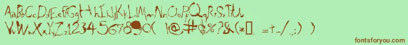 En savoir plus sur la police Gim Police Gim – polices brunes sur fond vert