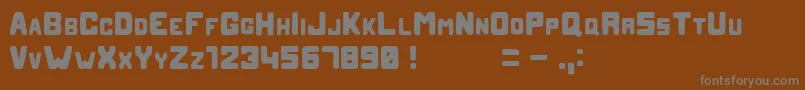 Blobb Font – Gray Fonts on Brown Background