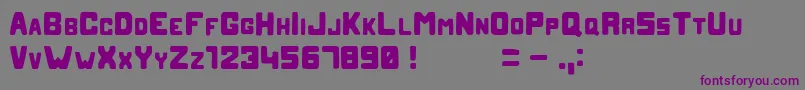Blobb Font – Purple Fonts on Gray Background