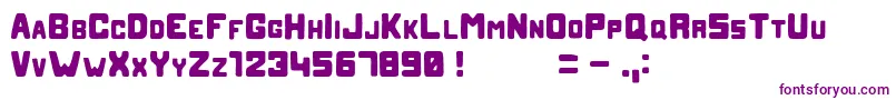 Blobb Font – Purple Fonts on White Background