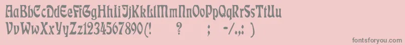 EckmannCn Font – Gray Fonts on Pink Background