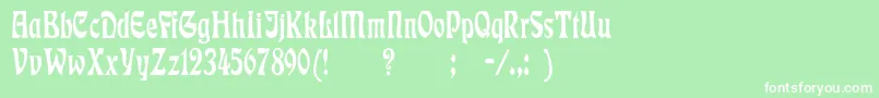 EckmannCn Font – White Fonts on Green Background