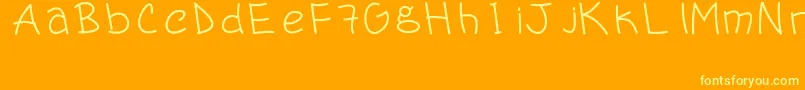 Lisätietoja Handergus-fontista Handergus-fontti – keltaiset fontit oranssilla taustalla
