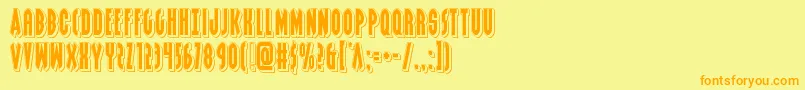 Подробнее о шрифте Grendelsmotherpunch Шрифт Grendelsmotherpunch – оранжевые шрифты на жёлтом фоне