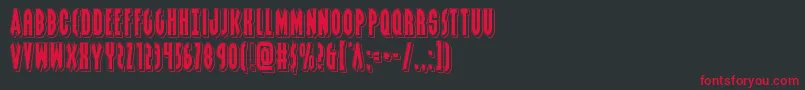 Grendelsmotherpunch Font – Red Fonts on Black Background