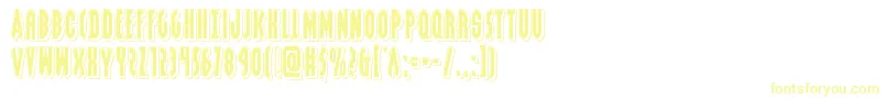Grendelsmotherpunch Font – Yellow Fonts on White Background