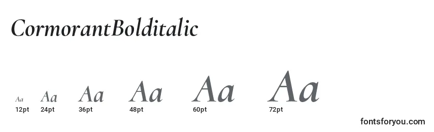 CormorantBolditalic Font Sizes