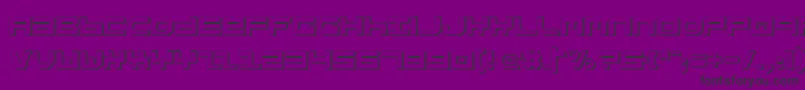 StuntmanShadow Font – Black Fonts on Purple Background