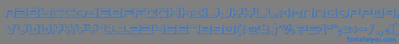 StuntmanShadow Font – Blue Fonts on Gray Background