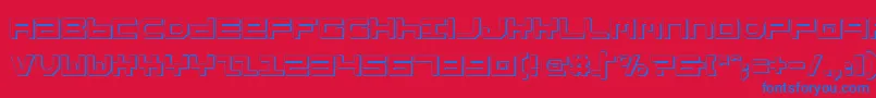 StuntmanShadowフォントについての詳細 フォントStuntmanShadow – 赤い背景に青い文字