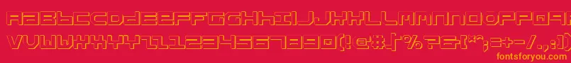 StuntmanShadow Font – Orange Fonts on Red Background