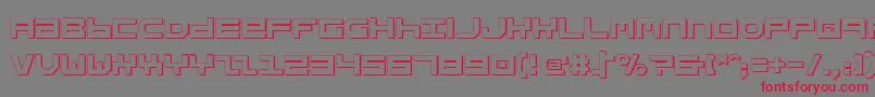 StuntmanShadow Font – Red Fonts on Gray Background