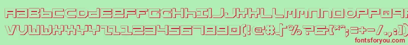 StuntmanShadow Font – Red Fonts on Green Background