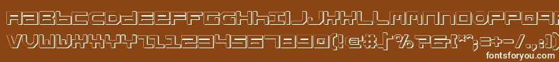 StuntmanShadow Font – White Fonts on Brown Background
