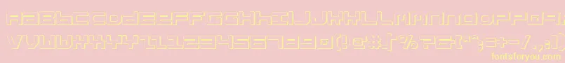 StuntmanShadow Font – Yellow Fonts on Pink Background